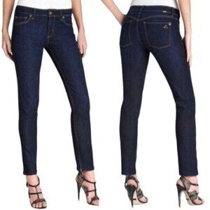 DL1961 Skinny Ankle Jean Angel Mid Rise Slim Fit in Mariner Dark Wash Size 28